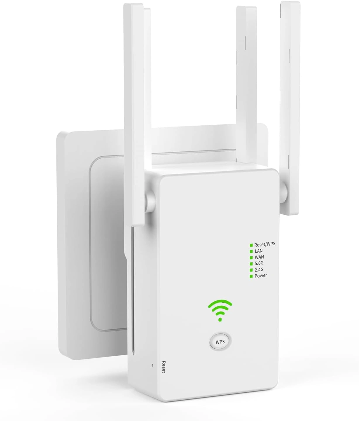 Aenxwa WLAN Repeater 1200 Mbit/s – Dualband 5 GHz & 2,4 GHz mit LAN & WPS