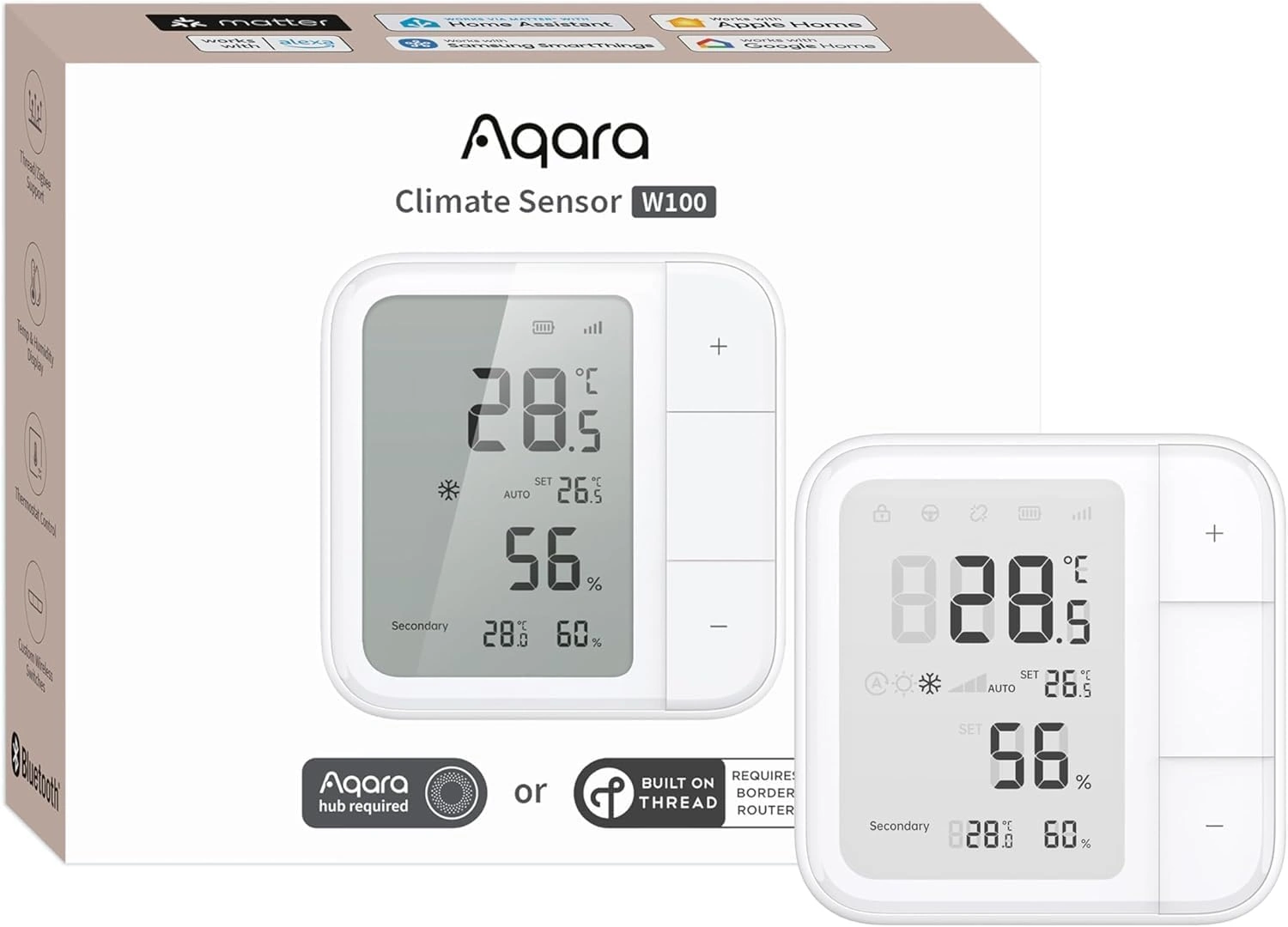 Aqara Climate Sensor W100 erklärt – Temperatur, Luftfeuchtigkeit und Smart-Home-Tasten