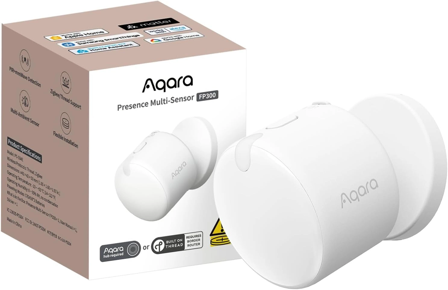 Aqara FP300 erklärt – Präsenzsensor mit Radar, Zigbee und Thread