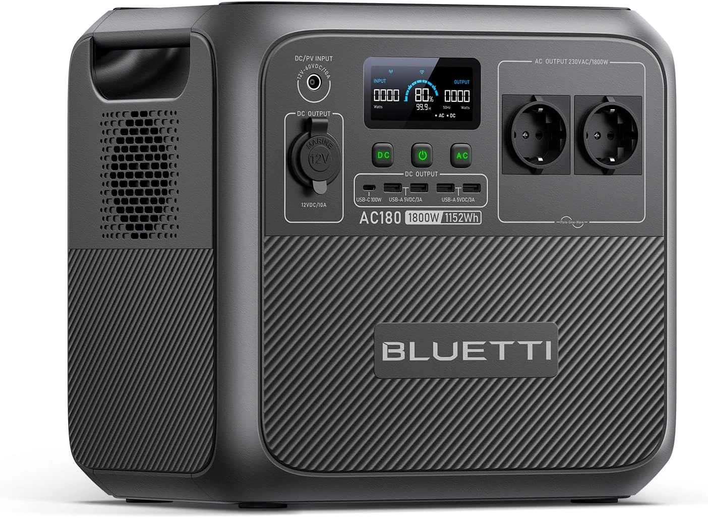 BLUETTI AC180 Test – Lohnt sich die Powerstation mit 1152 Wh?