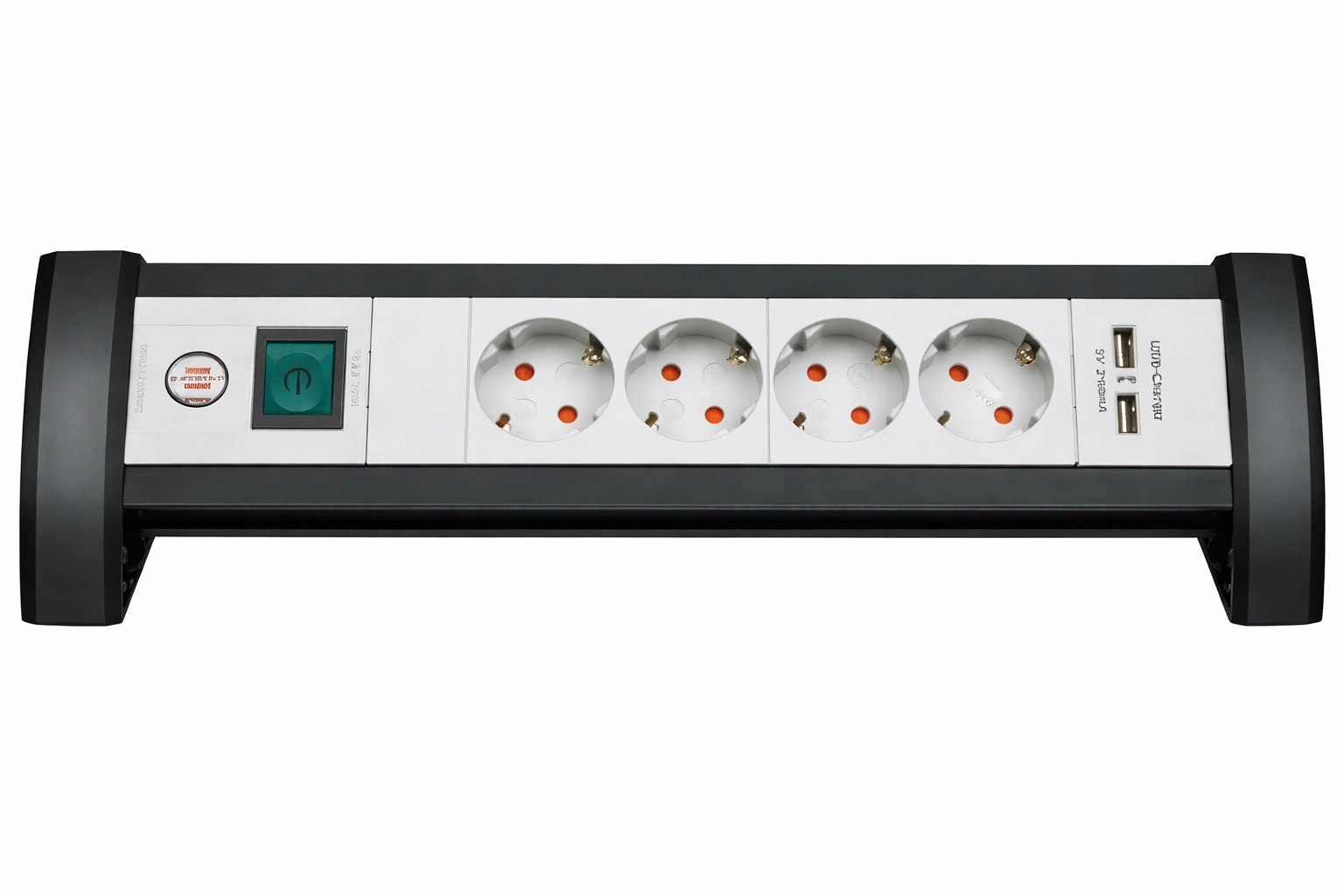 Brennenstuhl Premium Office-Line Steckdosenleiste 4-fach mit USB & Schalter