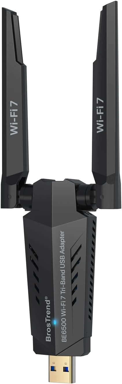 BrosTrend BE6500 WiFi 7 USB-Adapter erklärt – Tri-Band-WLAN für Windows-PCs