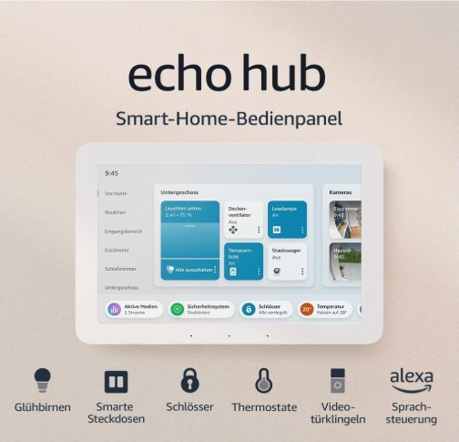 Amazon Echo Hub (8") – Smart-Home Bedienpanel mit Alexa