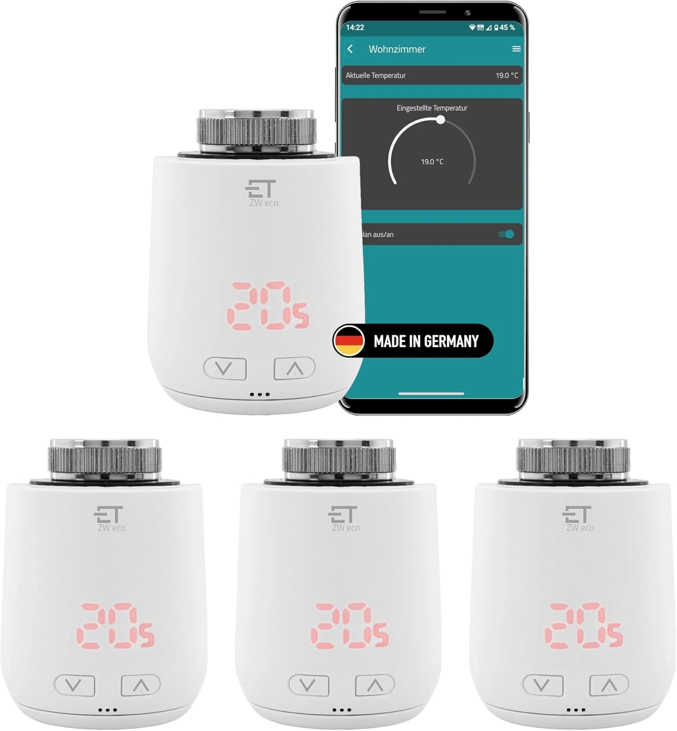 Eurotronic Comet ZW eco – Smarter Heizkörperthermostat mit WLAN & App