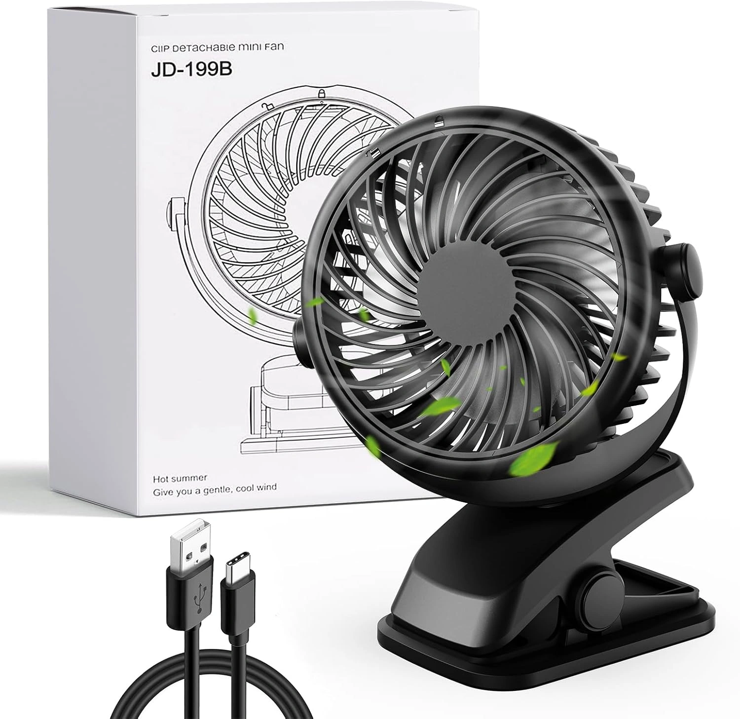 Gaeymy Mini Ventilator Test – Akku-Ventilator mit Clip und USB-C