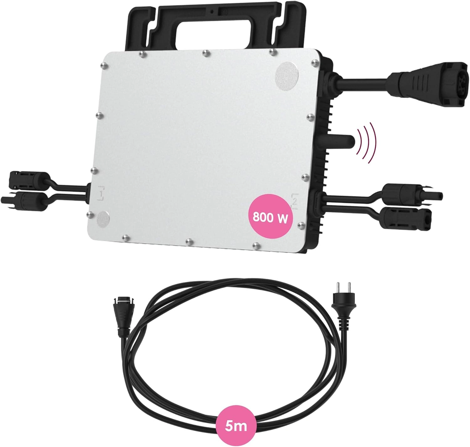 Hoymiles HMS-800W-2T Test – Mikrowechselrichter mit WLAN, 2 MPPT und 5 m Anschlusskabel