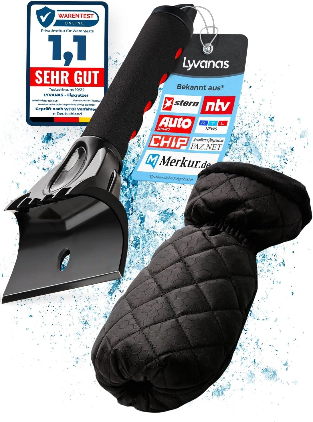 LYVANAS EK3 Eiskratzer mit Handschuh – warme Hände beim Eiskratzen?