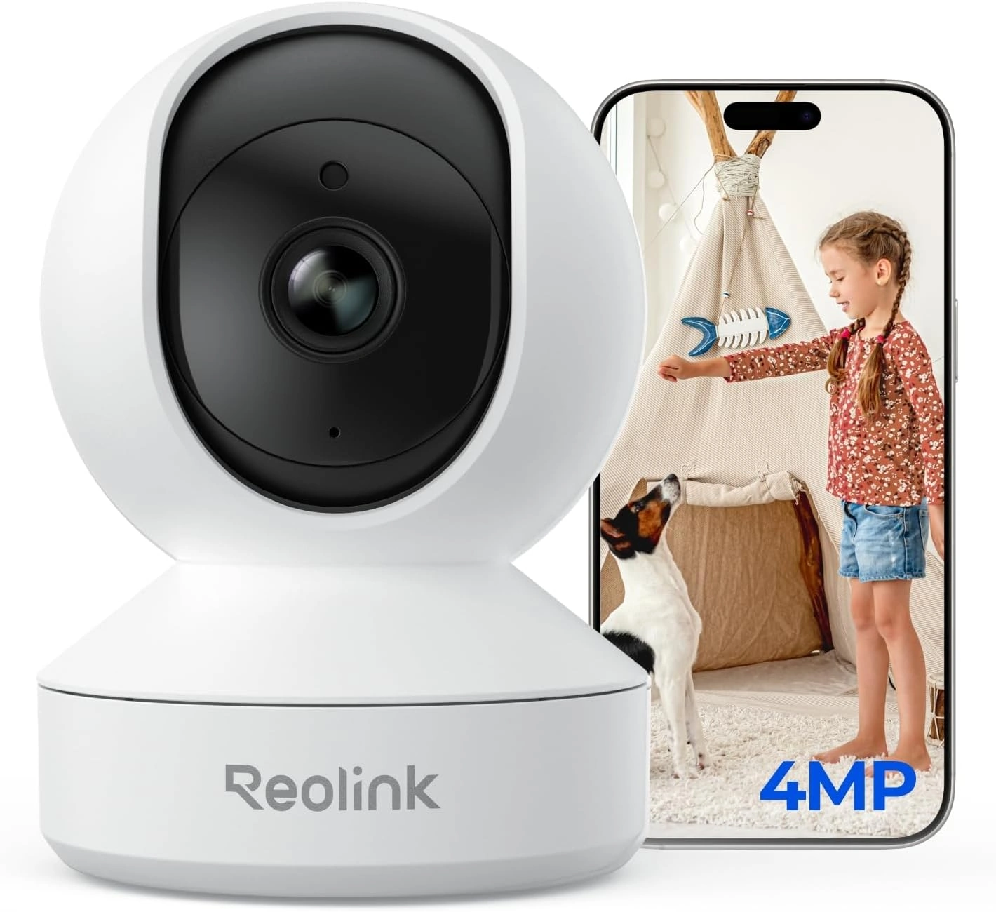 Reolink E1 4MP – 360° Indoor Kamera mit Auto-Tracking