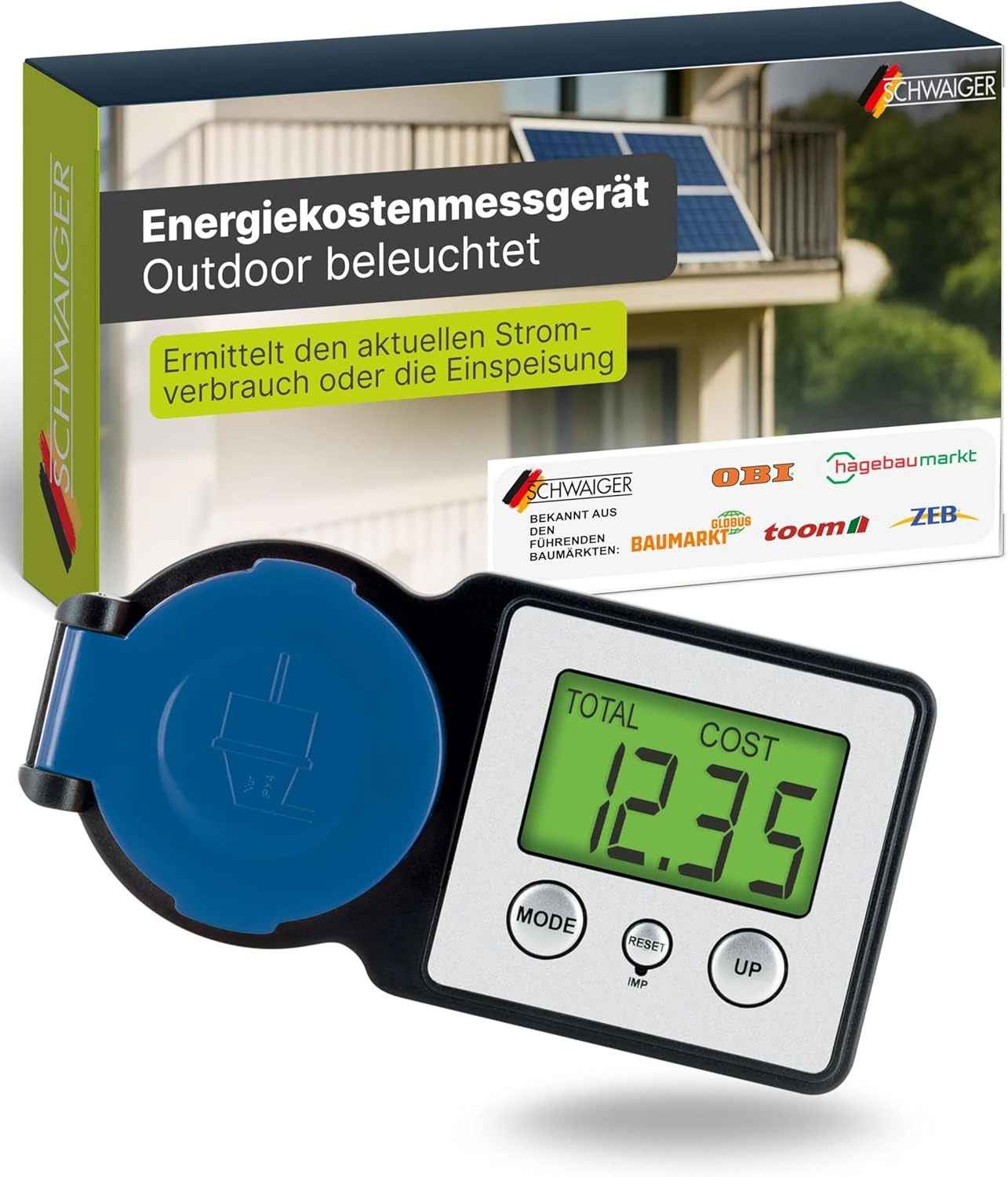 SCHWAIGER Energiekostenmessgerät Test – Stromverbrauch & Einspeisung wirklich messen?