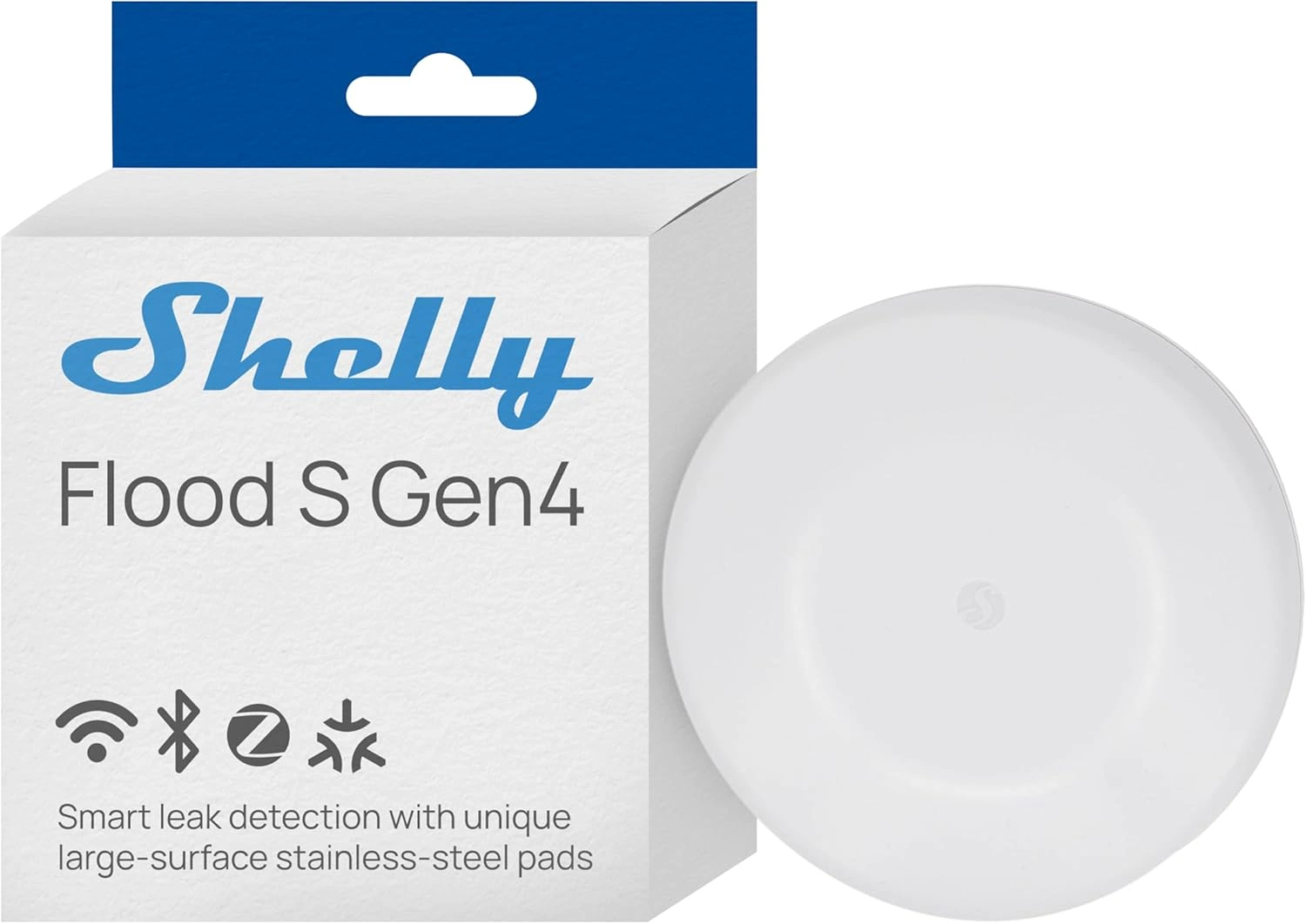 Shelly Flood S Gen4 erklärt – smarter Wassermelder mit Matter