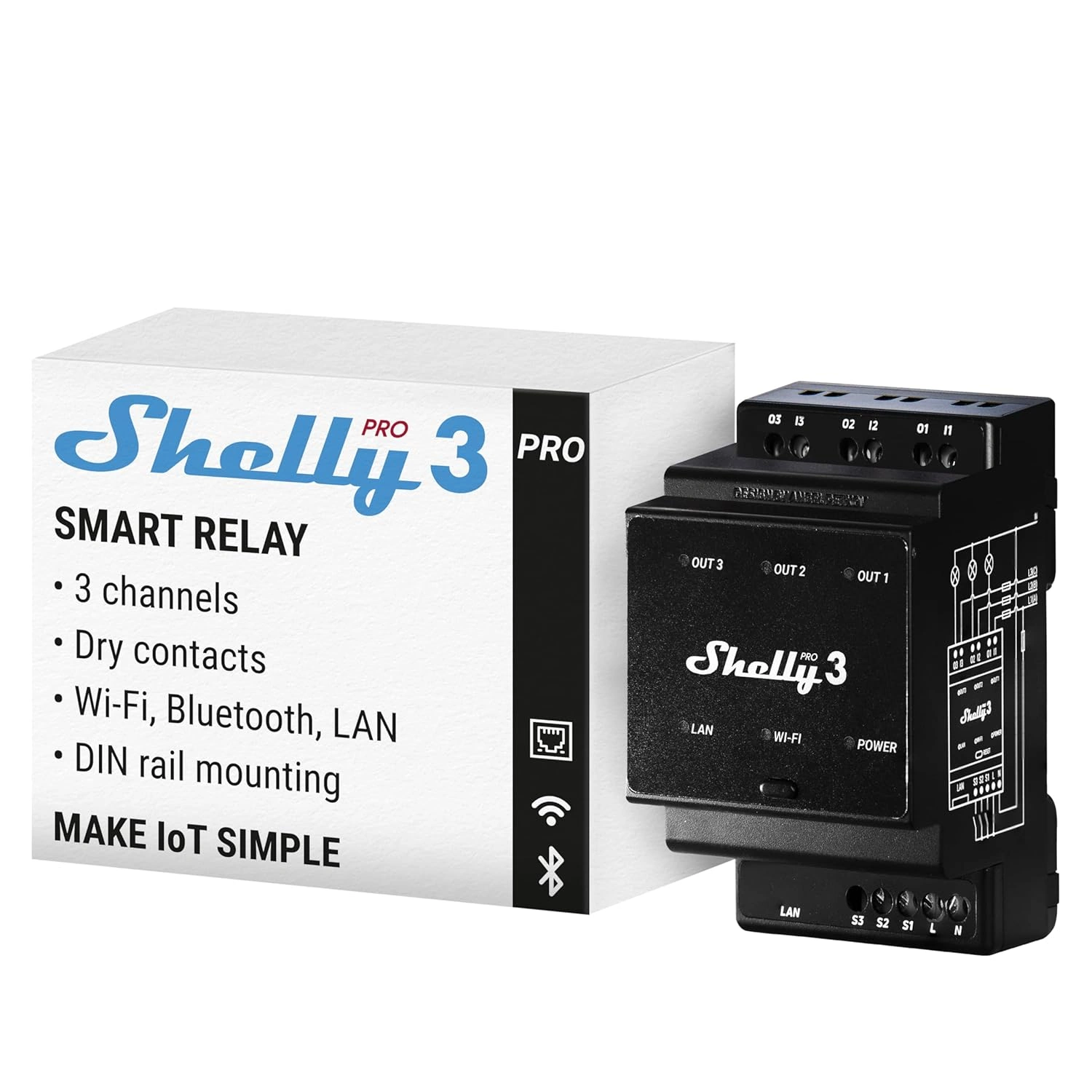 Shelly Pro 3 Test – Smart Relais mit 3 Kanälen, WLAN, LAN und potenzialfreien Kontakten