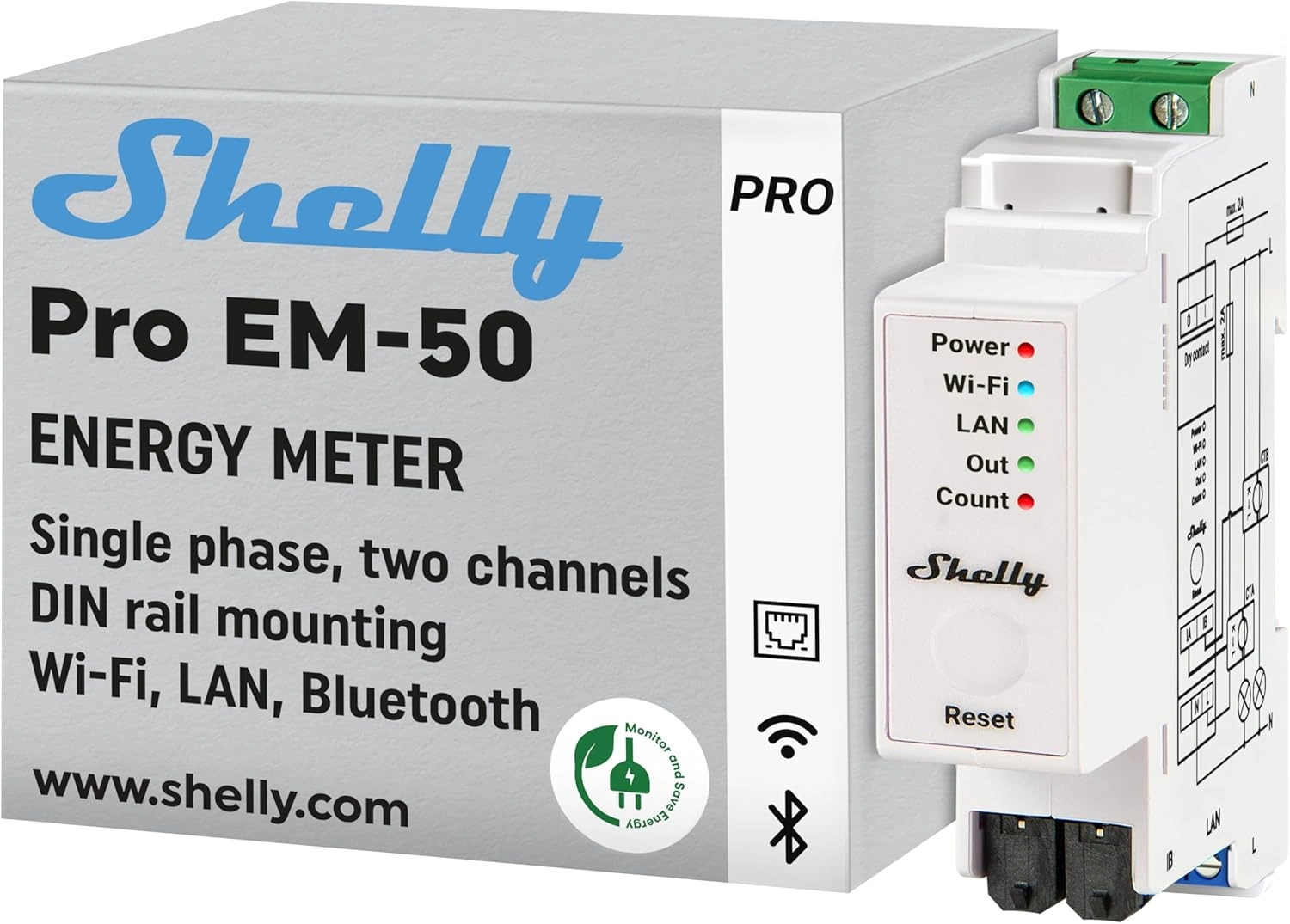 Shelly Pro EM-50 Test – 2 Stromkreise live messen für Hausverbrauch, Wärmepumpe und Wallbox