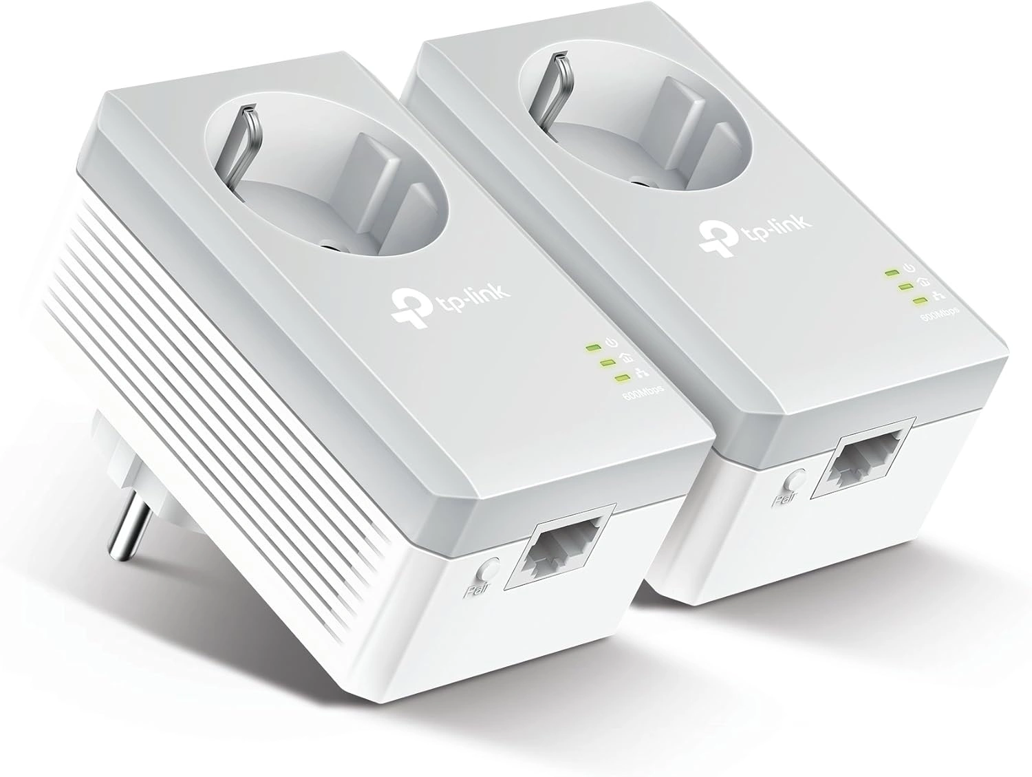 TP-Link TL-PA4010P KIT (AV600) – Powerline Adapter mit Steckdose (LAN über Stromleitung)