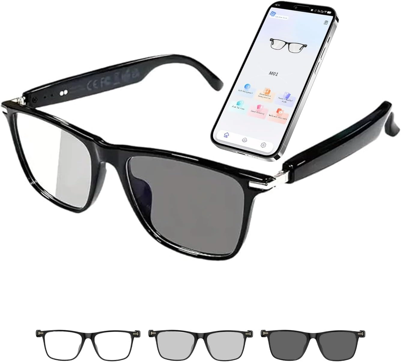 Tulbeys AI Übersetzungs-Smartbrille mit 160+ Sprachen